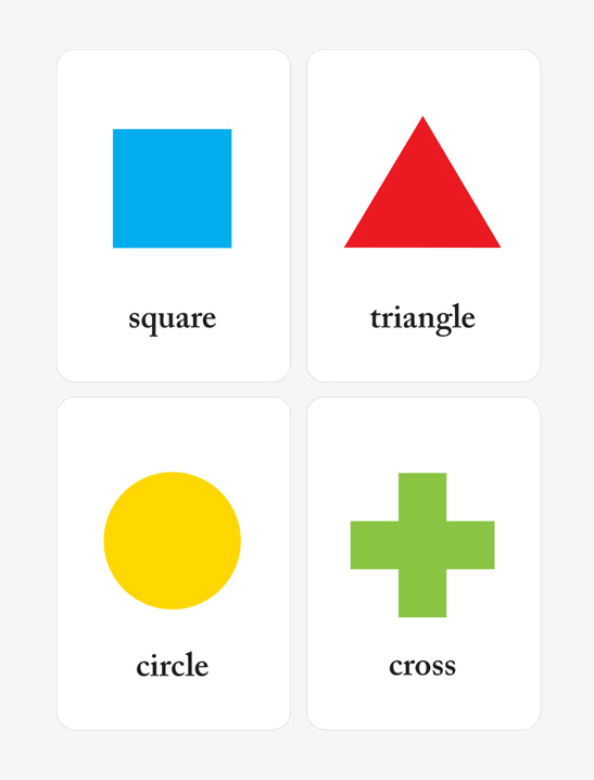 pix Shapes Flashcards For Kids