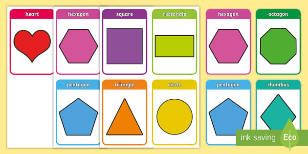 images Shapes Flashcards For Preschool