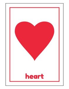 pix Shapes Flashcards Heart