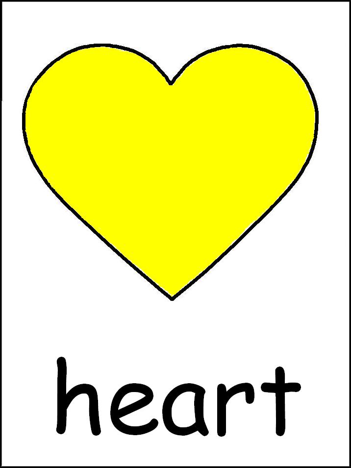 picture Shapes Flashcards Heart