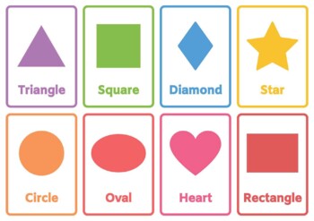 pic Shapes Flashcards Printables