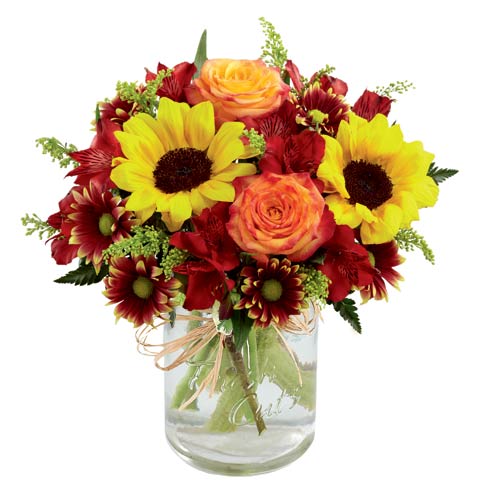images Sunflower Mason Jar Bouquet