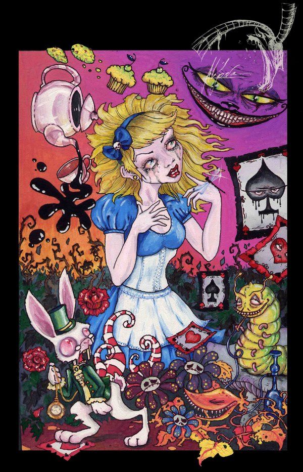 pic Trippy Alice In Wonderland Sketches