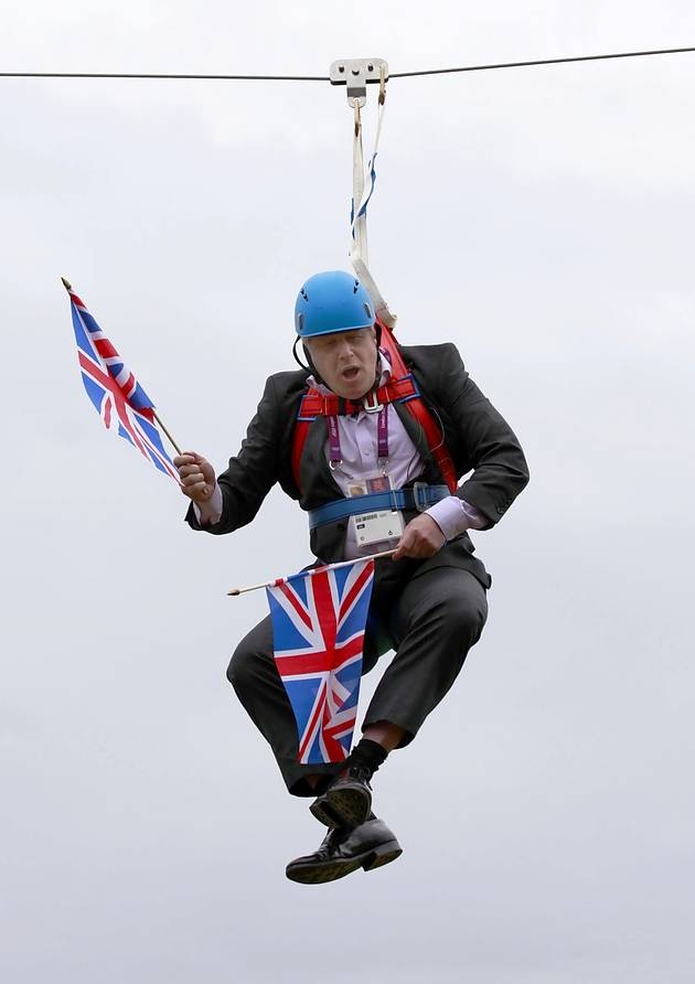 pic Zipline Boris Johnson Gif