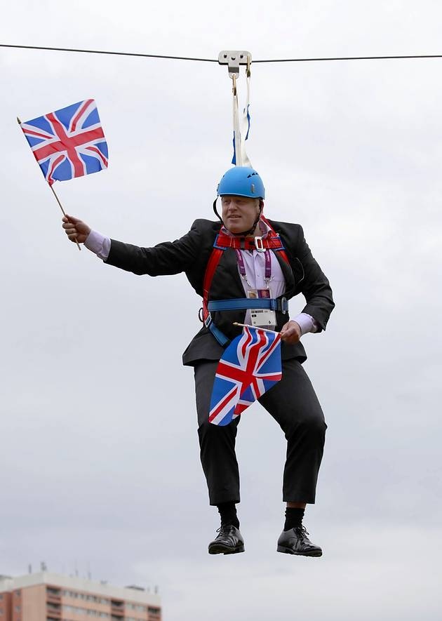 pic Zipline Boris Johnson Gif