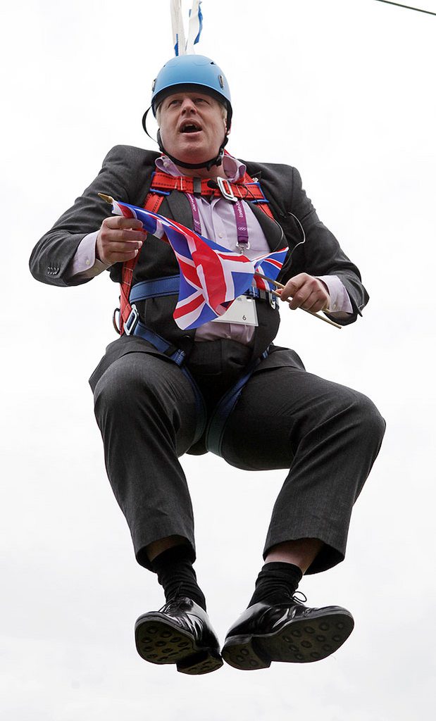 pic Zipline Boris Johnson Gif